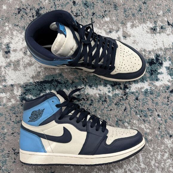 Size 11 - Air Jordan 1 Retro OG High Obsidian UNC 2019 - Picture 2 of 8